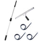 45 cm Window Squeegee with 1.2 m Telescopic Pole Glass Cleaning Tool