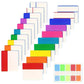 Colored Sticky Index Tabs Page Markers for Books Binders and Notebooks