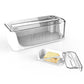 Butter Dish with Knife Butter Container with 180-degree Rotating Sealing Flip-Top