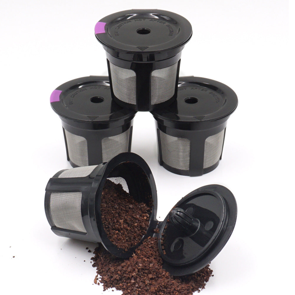 4 Pack Refillable Coffee Pods Compatible with Keurig K Cup Machines