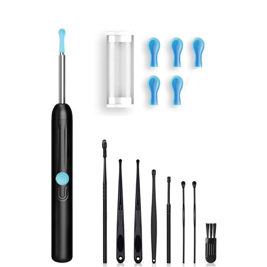 Wireless Ear Wax Removal Visual Ear Pick 6 LED Endoscope Otoscope with 8 Handheld Ear Sets