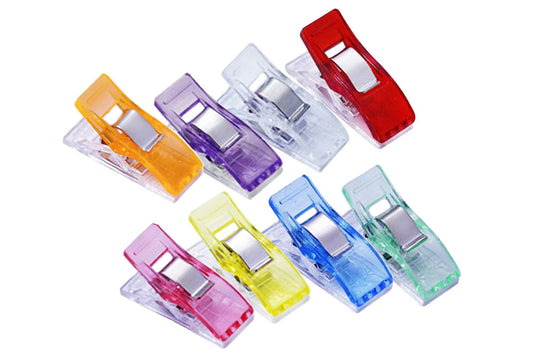 100-Piece Random Color Quilting Sewing Clips for Crafts