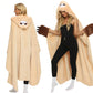 Wearable Fluffy Sloth Hooded Blanket