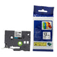 12mm White on Black Label Tape Compatible with Brother TZe231 Laminated Thermal Transfer Ribbon