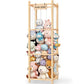 Stuffed Animal Storage Organizer Wooden Zoo Toy Holder for Playrooms Bedrooms