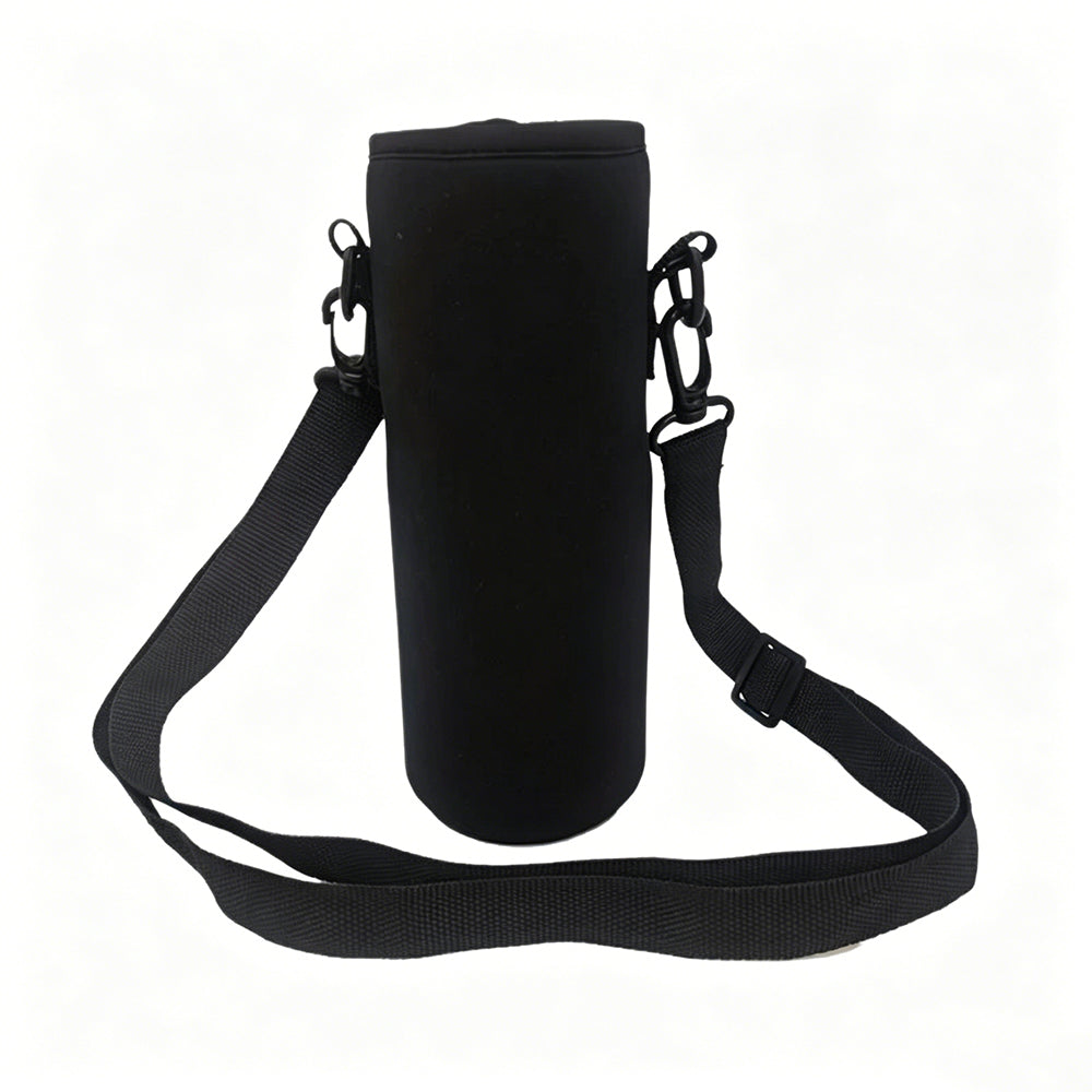 Water Bottle Carrier Bag With Adjustable Strap For Hiking Travelling