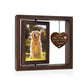 Pet Rotating Wooden Photo Frame for 4x6-inch Photo