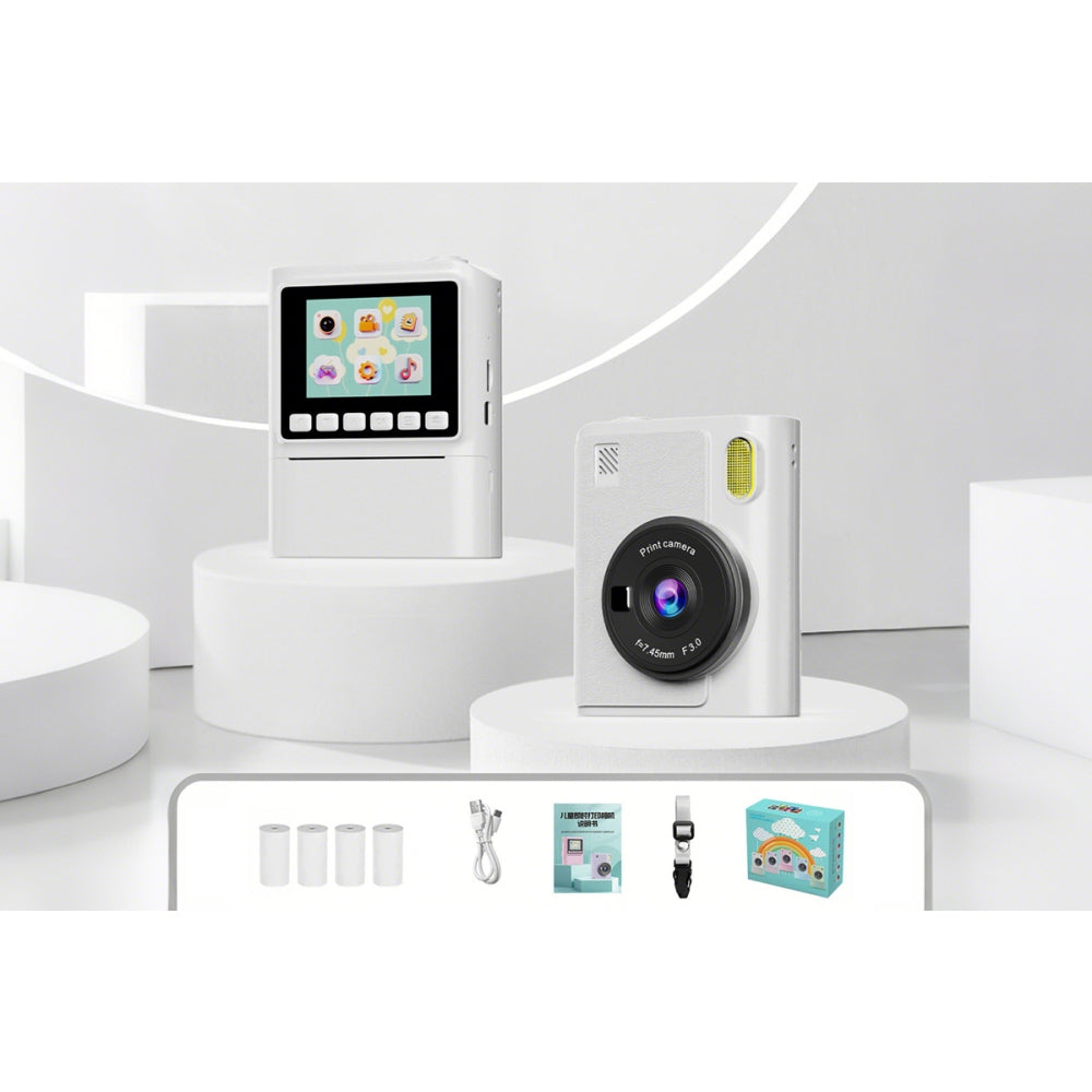 Instant Print Camera HD Video Recorder Support Monochrome Printing