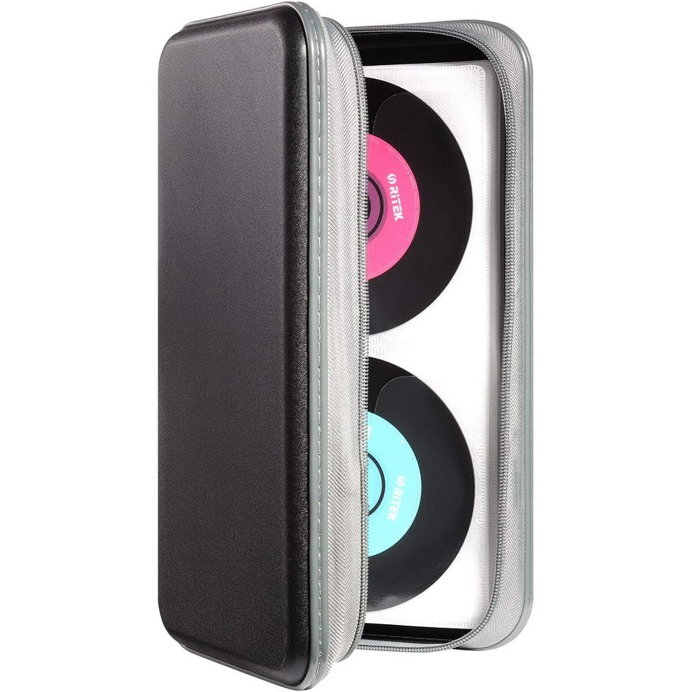 CD Case 96 Capacity CD Holder Case Portable CD DVD Storage Organizer
