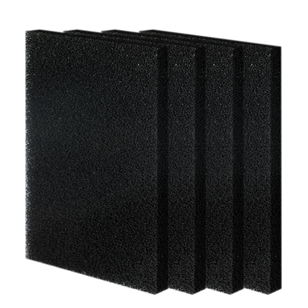 4 Pack 50x50x2cm Extra Large Pores Aquarium Filter Sponge Pads for Fish Tanks