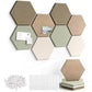 Hexagon Felt Bulletin Board Wall Panels Self Adhesive Pin Board