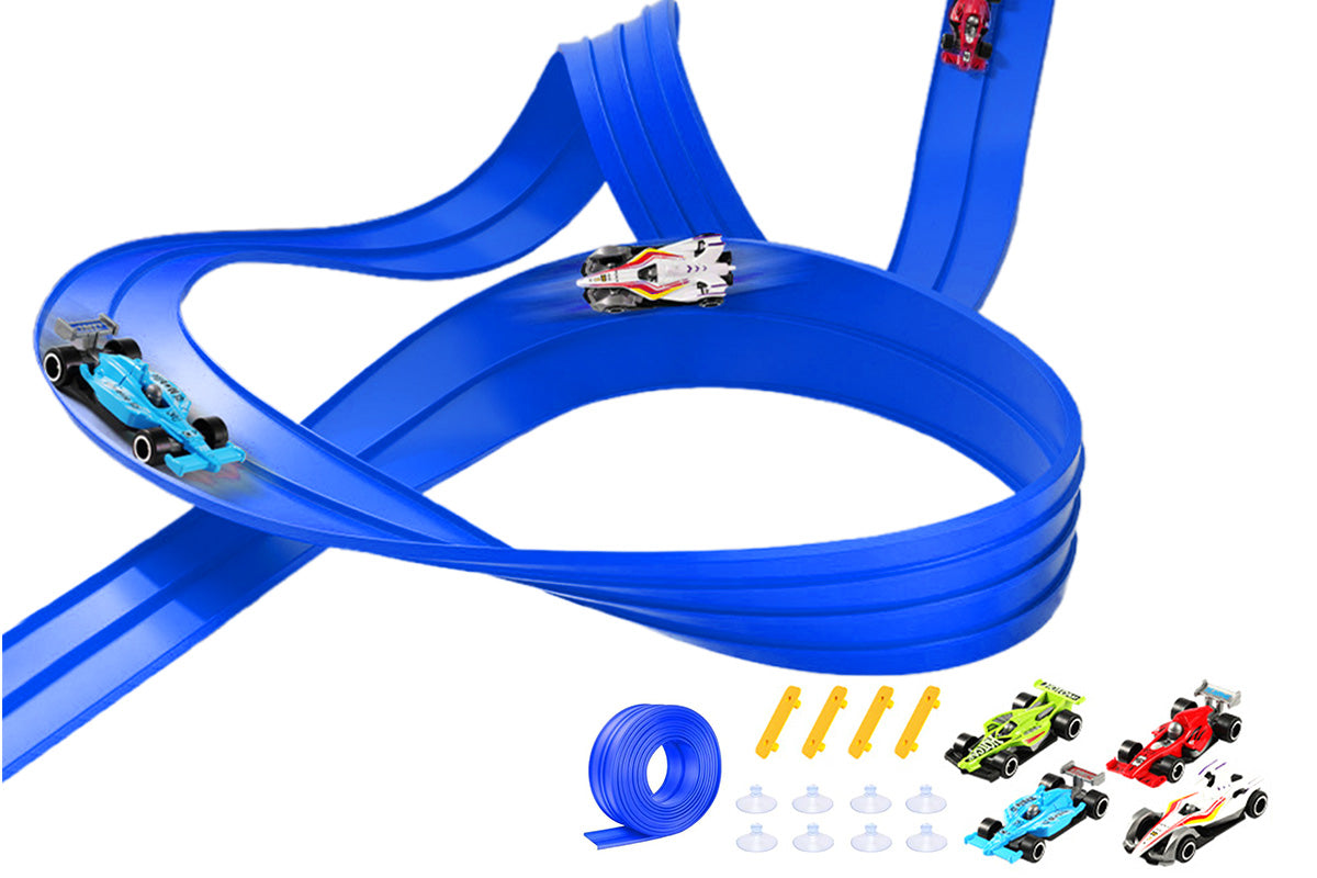 Five Meter Dual Lane Gravity Racing Track Set