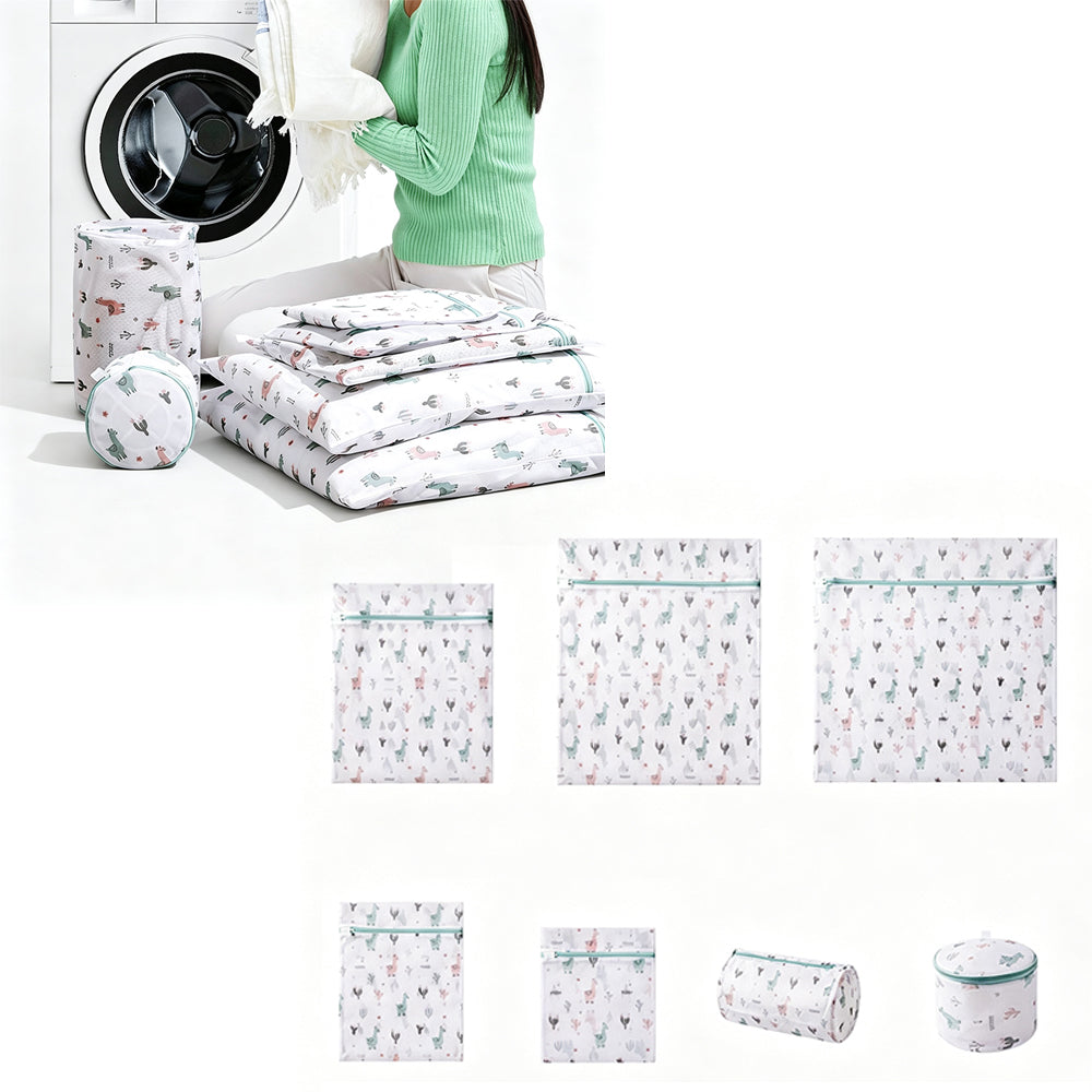 7 Piece Mesh Laundry Wash Bag Set for Delicates Bras and Underwear