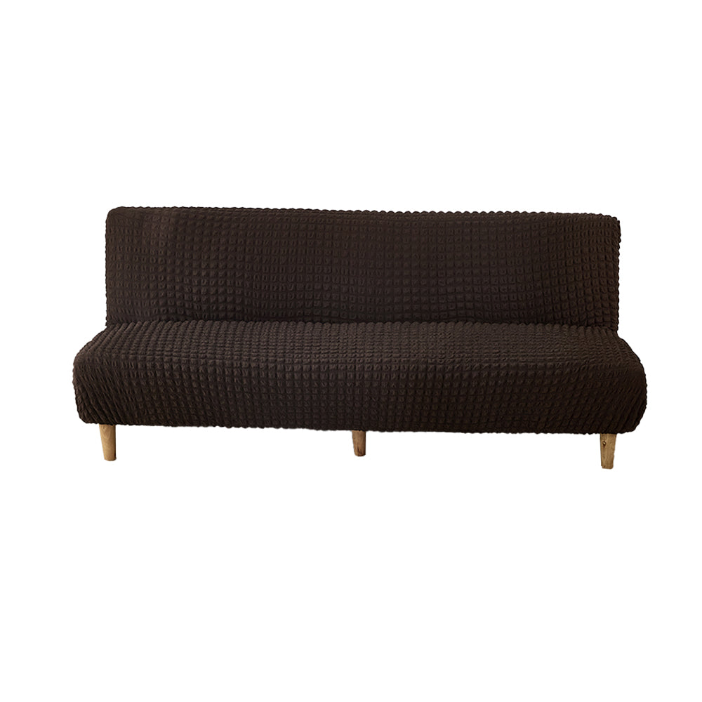 Seersucker Armless Sofa Bed Cover Removable Furniture Sofa Protector