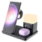 6 in 1 Charging Station with Alarm Clock Night Light for iPhone 16 15 Samsung S25 S24
