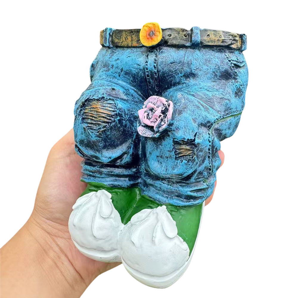 Creative Resin Jeans Shape Outdoor Planter Garden Decor Pot for Home Lawn Yard