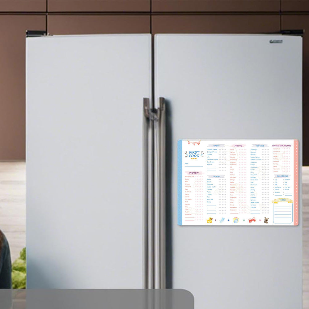 First Food Chart Baby First Food Checklist Baby First Food Tracker