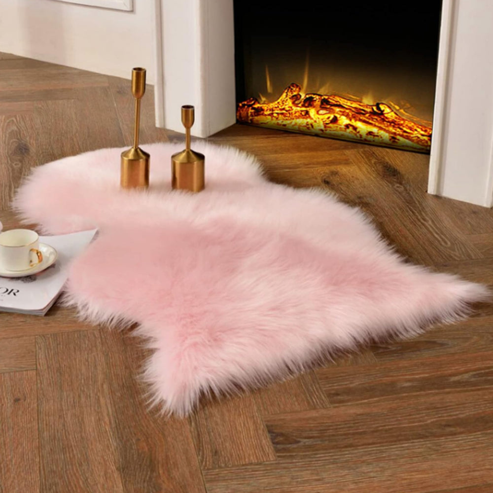 Faux Sheepskin Fluffy Rugs Chair Seat Covers
