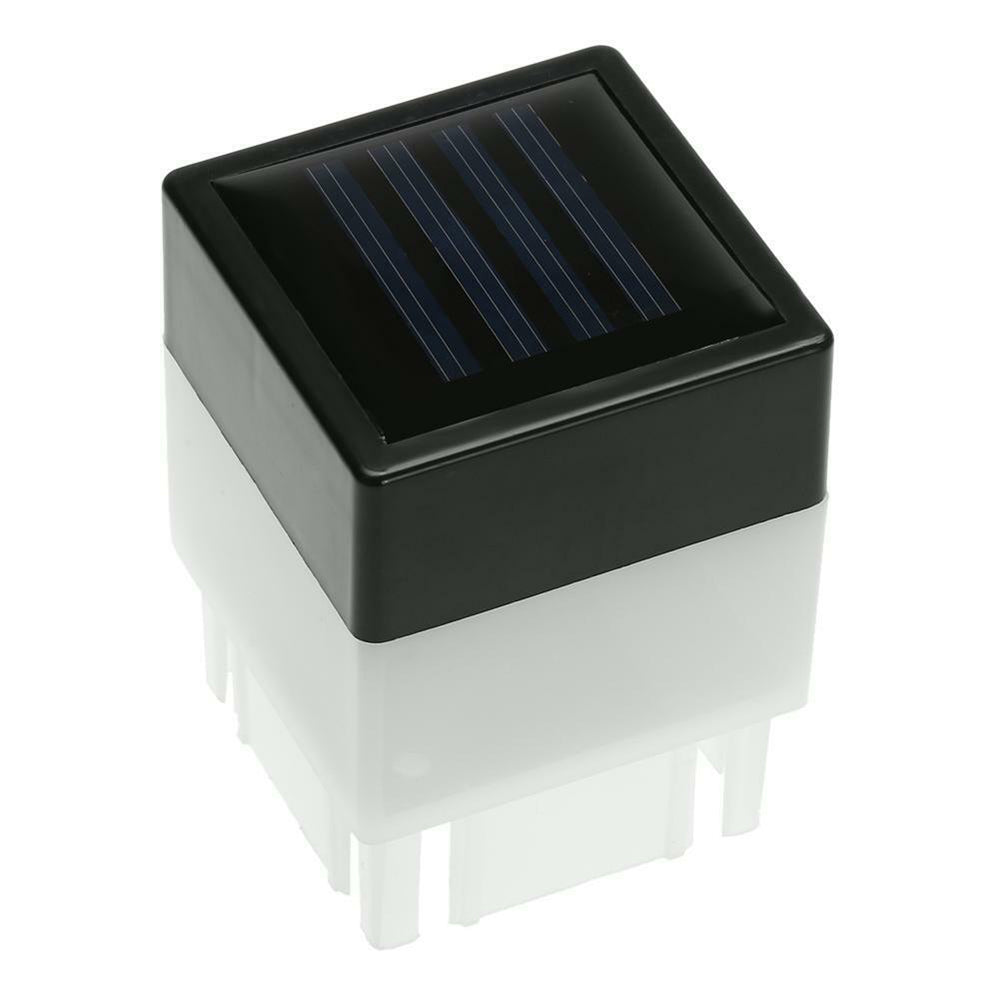 Solar Garden Light Powered Fence Post Cap Lights LED Landscape Outdoor