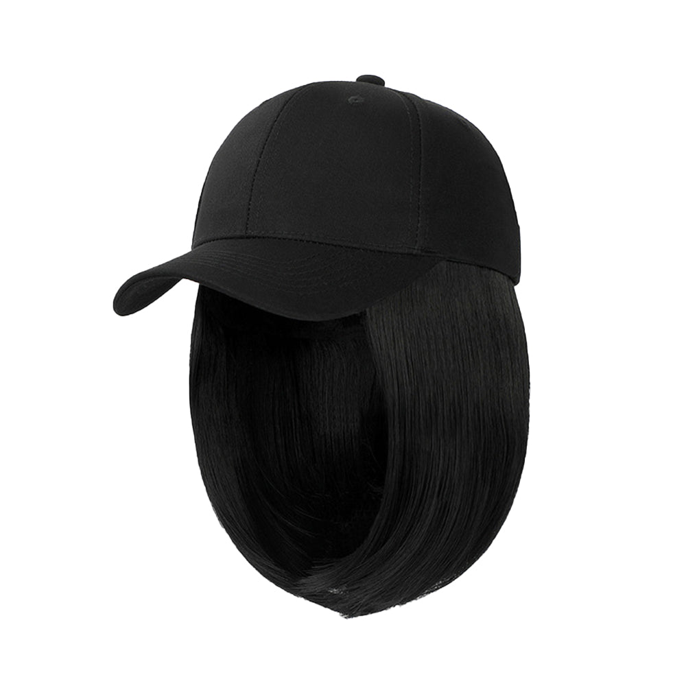 Adjustable Wig Hat Baseball Cap Short Hair Fashion Women Hat Sun Visor Cap