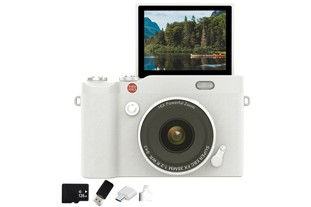 4K Digital Camera for Photography and Vlogging 64MP Compact Autofocus