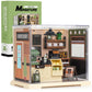 DIY Miniature Dollhouse Kit 3D Puzzle Dollhouse Toy with Dust Cover and Light