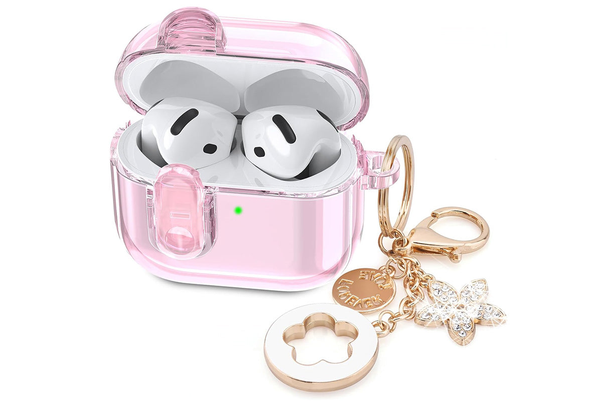 Earphones Case Compatible with Apple Airpods 4 Soft TPU Clear Earbuds Case