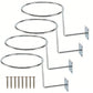 4 Pack Wall Mounted Hat Rack Heavy Duty for Cap Helmet Display