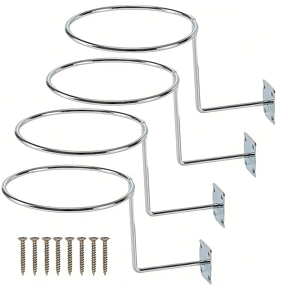 4 Pack Wall Mounted Hat Rack Heavy Duty for Cap Helmet Display