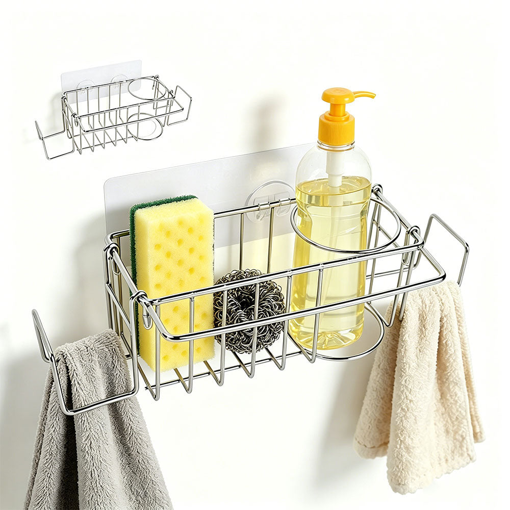 Stainless Steel Sink Caddy Sponge Holder for Kitchen