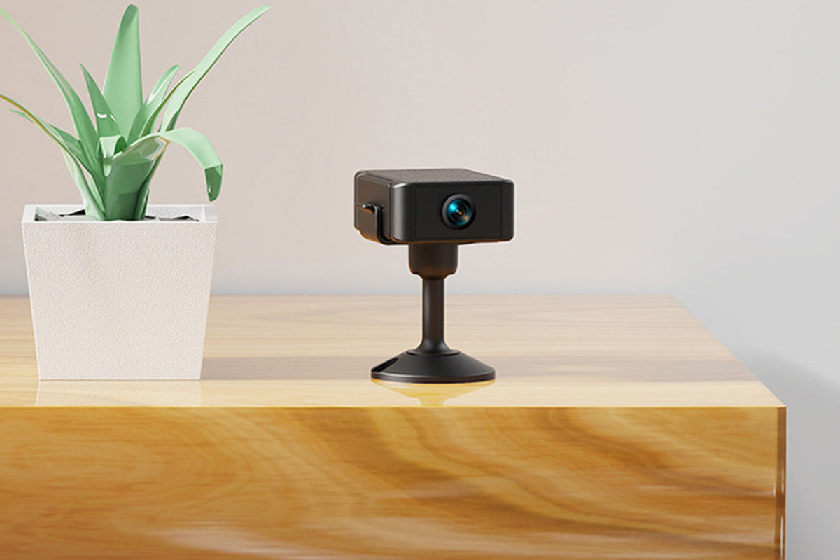 Mini Security Camera with Rotating Lens Motion Detection Auto Night Vision