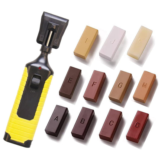 Furniture Scratch Floor Repair Kit with 11Pcs Waxes