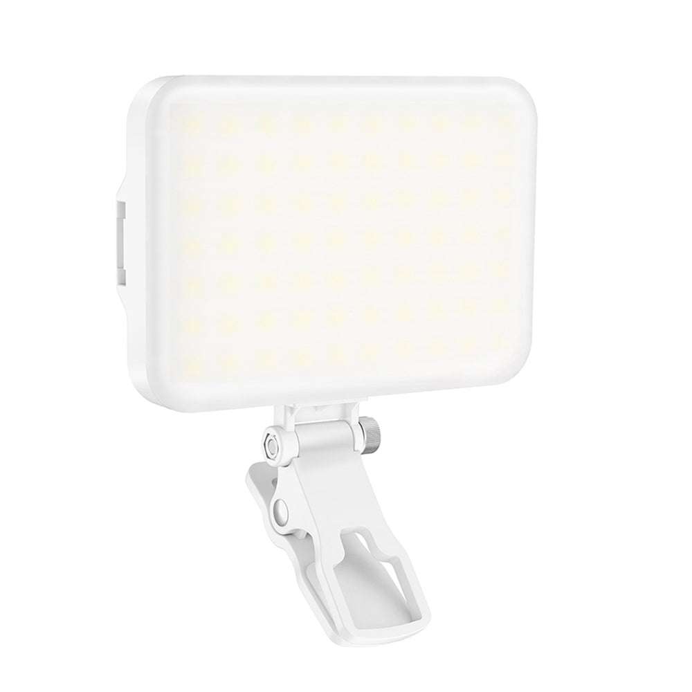 LED Portable Selfie Light with Clip and Hot Shoe Mount