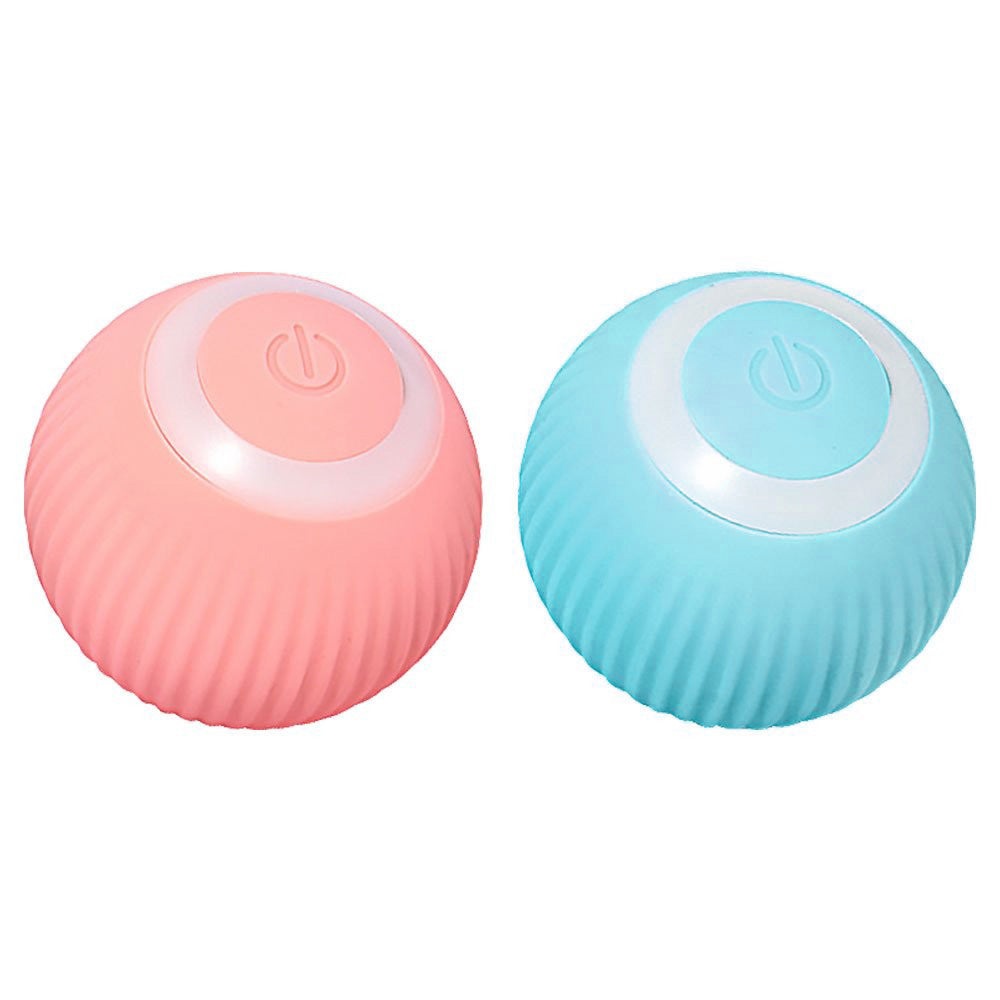 2PCS Interactive Smart Cat Toy Automatic Rolling Cat Ball Self-Moving Kitten Toys
