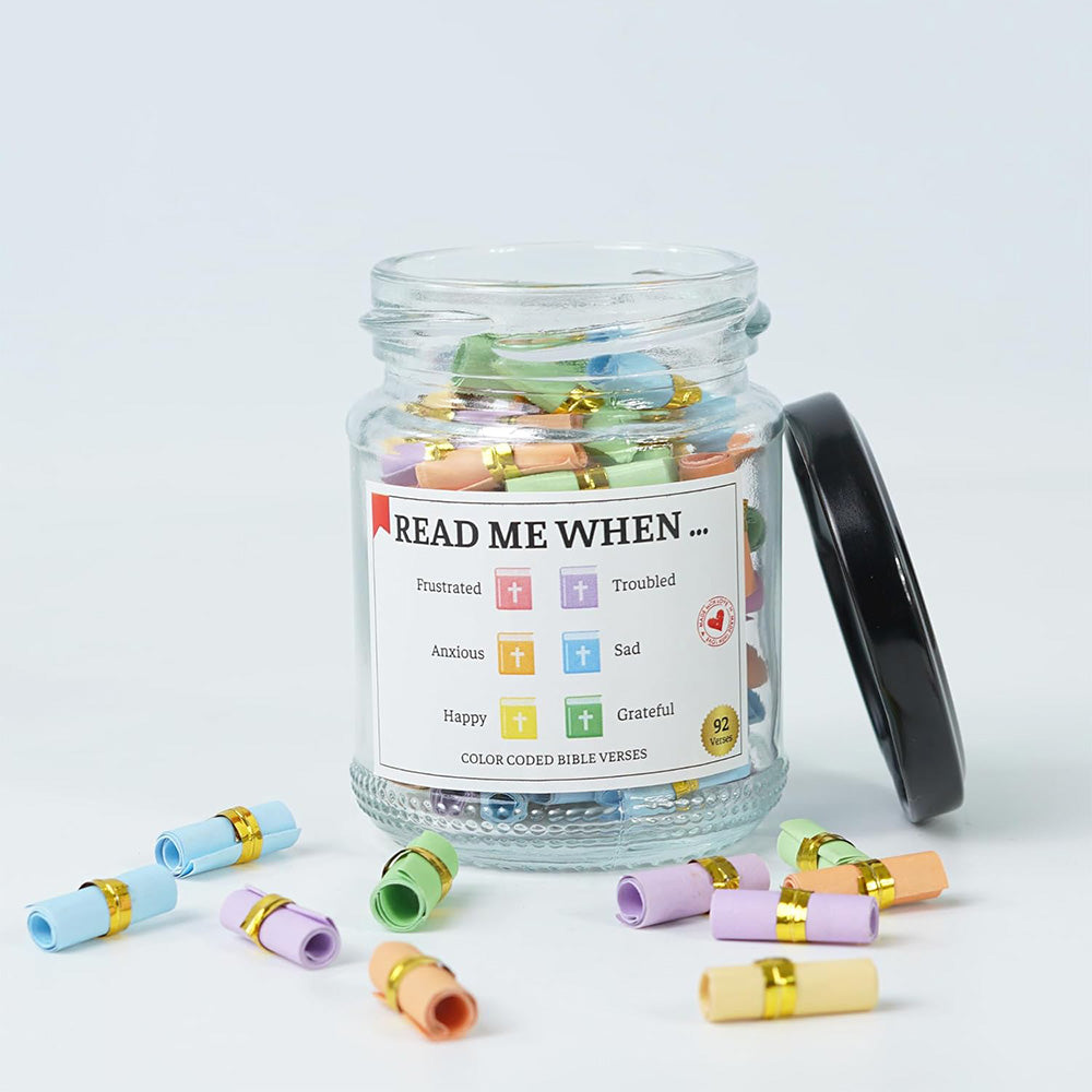 Bible Verse Jar for Emotions and Feelings and Daily Encouragement