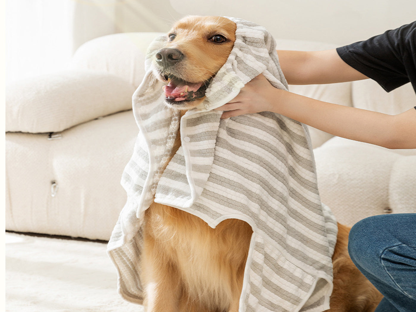 Fast Drying Absorbent Pet Bathrobe Towel