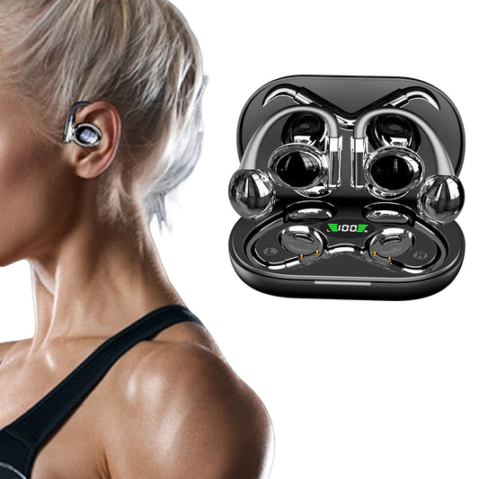 Wireless Bluetooth 5.3 Open-Ear Earbuds with Charging Case Water-Resistant