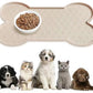 Dog Food Mats for Floors Waterproof Silicone Dog Bowl Mat with Raised Edge