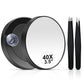 Magnifying Mirror Round Suction Cup Magnifier with Tweezers