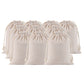 10 Pack Cotton Linen Drawstring Storage and Gift Bags in 2 Sizes
