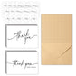 40 Thank You Cards with 40 Envelopes and 42 Stickers for Weddings Graduation