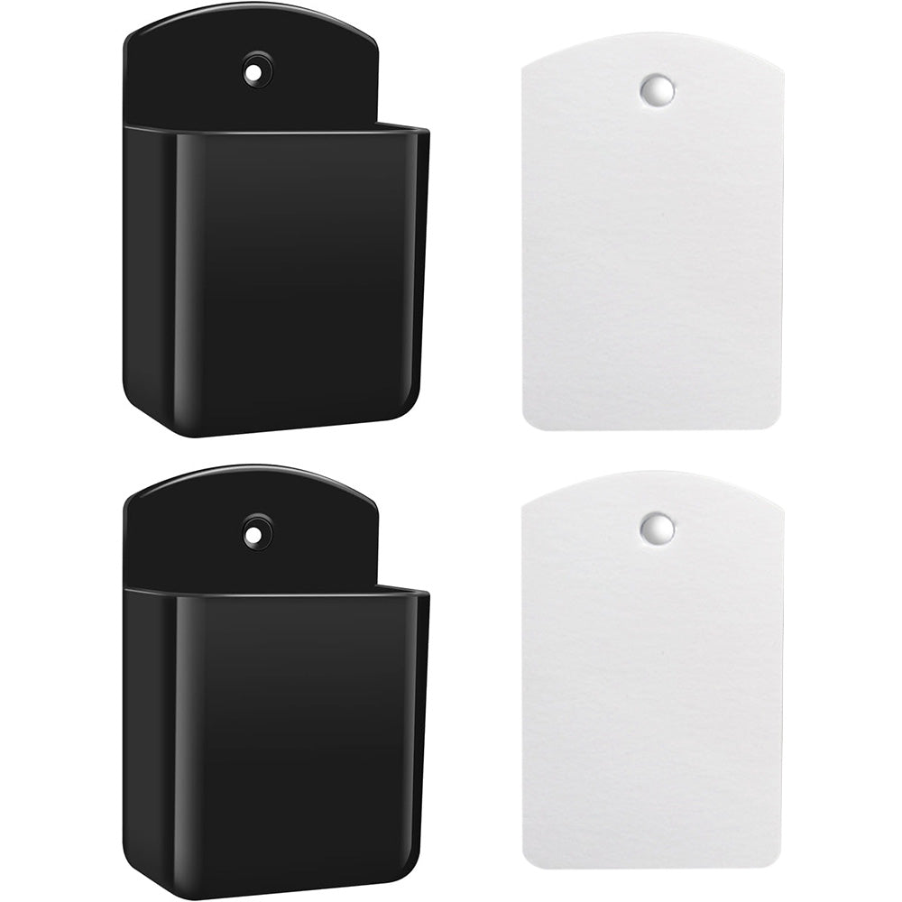 Two Piece Wall Mounted Remote Holder Set
