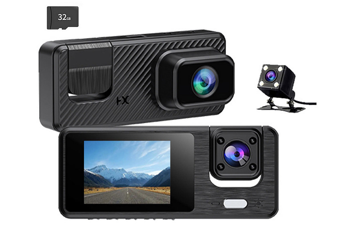 Triple Lens Car Dash Cam Super Night Vision Loop Recording