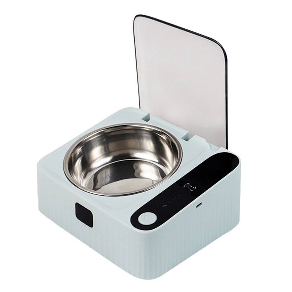 Rechargeable Automatic Stainless Steel Cat Food Bowl with Sensing Lid