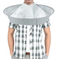 Collapsible Hair Cutting Cape with Storage Bag Hair Cutting Umbrella for Home Barbershop