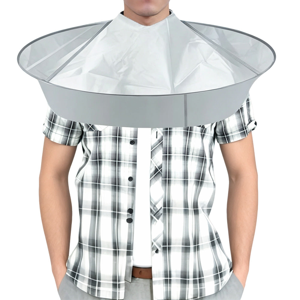 Collapsible Hair Cutting Cape with Storage Bag Hair Cutting Umbrella for Home Barbershop