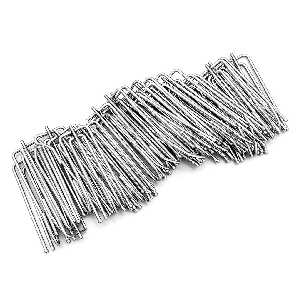 50Pcs 4 Prong Stainless Steel Pinch Pleat Curtain Hooks for Pleated Curtains