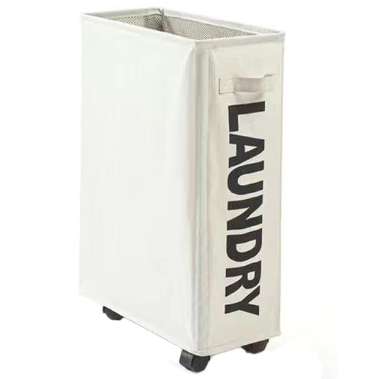 39 x18.5x58CM Foldable Laundry Washing Clothes Storage Bag With Universal Wheels