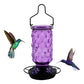 Stained Glass Hummingbird Feeder Wide Mouth Garden Decor