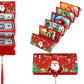 10-Slot Foldable Christmas Red Envelope with Foil Stamping